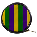 Mardi Gras Striped Pattern Mini Makeup Bags Front