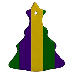 Mardi Gras Striped Pattern Ornament (christmas Tree) 