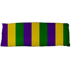 Mardi Gras Striped Pattern Body Pillow Case (dakimakura) by dflcprints