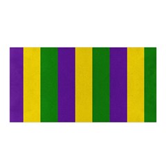 Mardi Gras Striped Pattern Satin Wrap by dflcprints