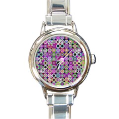 Design Circles Circular Background Round Italian Charm Watch by Nexatart