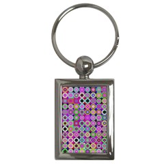 Design Circles Circular Background Key Chains (rectangle)  by Nexatart