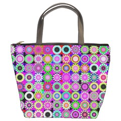 Design Circles Circular Background Bucket Bags by Nexatart