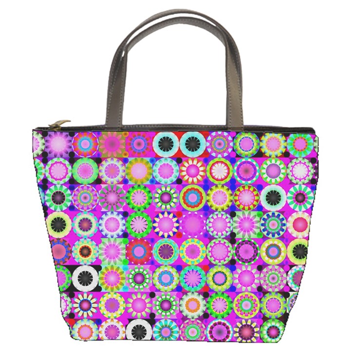 Design Circles Circular Background Bucket Bags