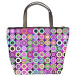 Design Circles Circular Background Bucket Bags Back