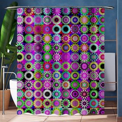 Design Circles Circular Background Shower Curtain 60  X 72  (medium)  by Nexatart