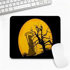 Death Haloween Background Card Large Mousepads by Nexatart