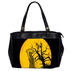 Death Haloween Background Card Office Handbags (2 Sides)  by Nexatart