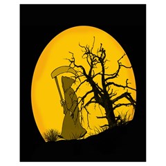 Death Haloween Background Card Drawstring Bag (small) by Nexatart