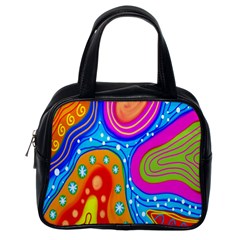 Doodle Pattern Classic Handbags (one Side) by Nexatart