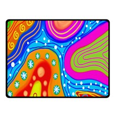 Doodle Pattern Fleece Blanket (small) by Nexatart