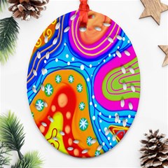 Doodle Pattern Ornament (oval Filigree) by Nexatart