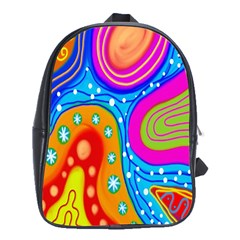 Doodle Pattern School Bags (xl)  by Nexatart