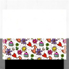 Doodle Wallpaper Rectangular Jigsaw Puzzl by Nexatart