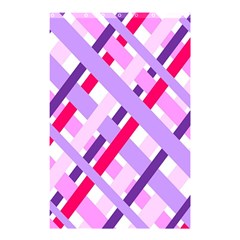 Diagonal Gingham Geometric Shower Curtain 48  X 72  (small)  by Nexatart