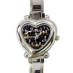 Christmas Advent Candle Arches Heart Italian Charm Watch by Nexatart