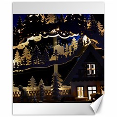 Christmas Advent Candle Arches Canvas 11  X 14   by Nexatart