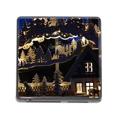 Christmas Advent Candle Arches Memory Card Reader (square) by Nexatart