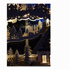 Christmas Advent Candle Arches Small Garden Flag (two Sides) by Nexatart