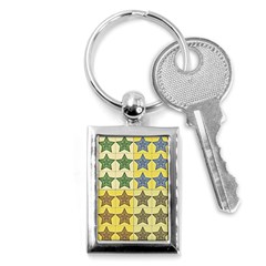 Pattern With A Stars Key Chains (rectangle)  by Nexatart