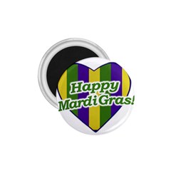 Happy Mardi Gras Logo 1 75  Magnets by dflcprints