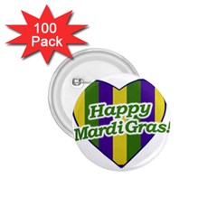 Happy Mardi Gras Logo 1 75  Buttons (100 Pack)  by dflcprints