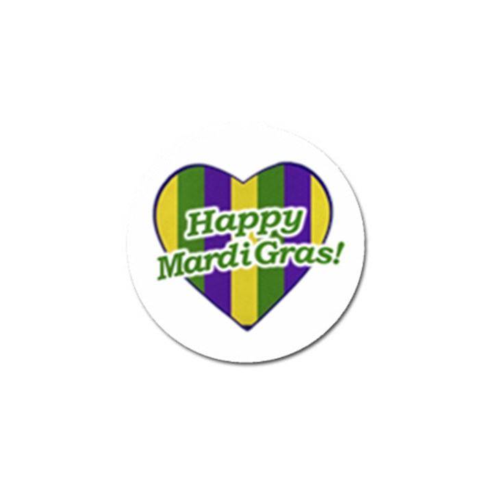 Happy Mardi Gras Logo Golf Ball Marker (4 pack)