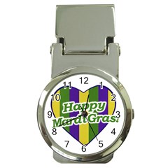 Happy Mardi Gras Logo Money Clip Watches by dflcprints