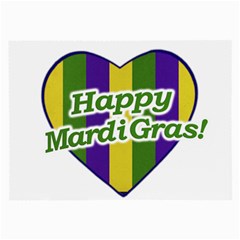 Happy Mardi Gras Logo Large Glasses Cloth by dflcprints