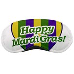 Happy Mardi Gras Logo Sleeping Masks Front