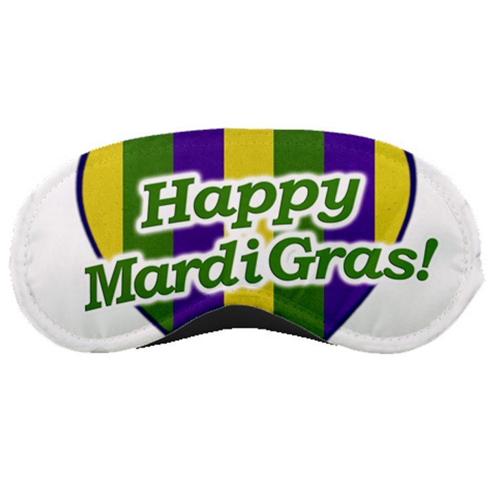 Happy Mardi Gras Logo Sleeping Masks