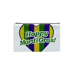 Happy Mardi Gras Logo Cosmetic Bag (small)  by dflcprints