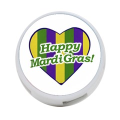 Happy Mardi Gras Logo 4-port Usb Hub (one Side) by dflcprints