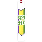 Happy Mardi Gras Logo Large Book Marks Front