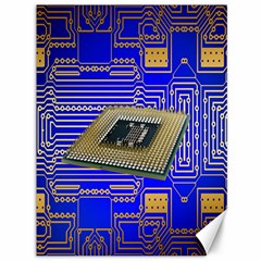 Processor Cpu Board Circuits Canvas 36  X 48  