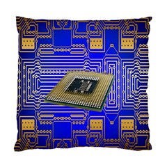 Processor Cpu Board Circuits Standard Cushion Case (two Sides) by Nexatart