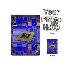 Processor Cpu Board Circuits Playing Cards 54 (mini)  by Nexatart