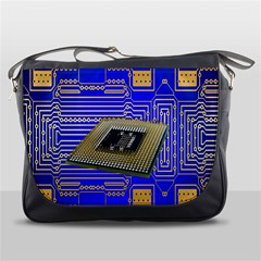 Processor Cpu Board Circuits Messenger Bags by Nexatart