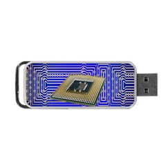 Processor Cpu Board Circuits Portable Usb Flash (one Side) by Nexatart