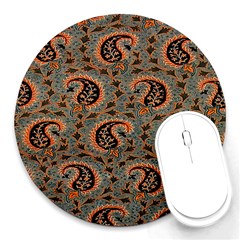 Persian Silk Brocade Round Mousepads