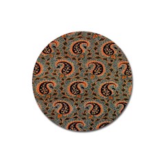 Persian Silk Brocade Magnet 3  (Round)