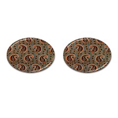 Persian Silk Brocade Cufflinks (oval) by Nexatart