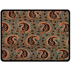 Persian Silk Brocade Fleece Blanket (Large) 