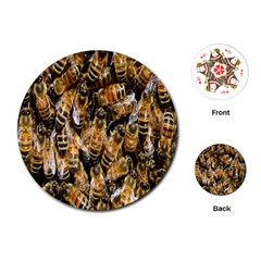 Honey Bee Water Buckfast Playing Cards (round)  by Nexatart