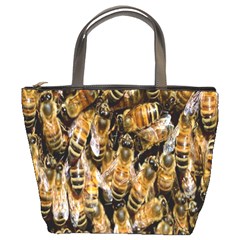 Honey Bee Water Buckfast Bucket Bags by Nexatart