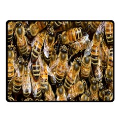 Honey Bee Water Buckfast Fleece Blanket (small) by Nexatart