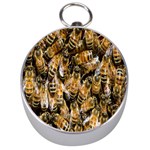 Honey Bee Water Buckfast Silver Compasses Front