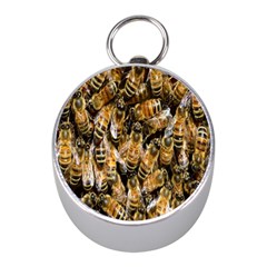 Honey Bee Water Buckfast Mini Silver Compasses by Nexatart