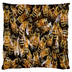 Honey Bee Water Buckfast Large Flano Cushion Case (two Sides) by Nexatart