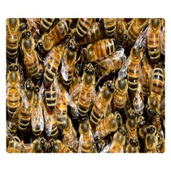 Honey Bee Water Buckfast Double Sided Flano Blanket (small)  by Nexatart